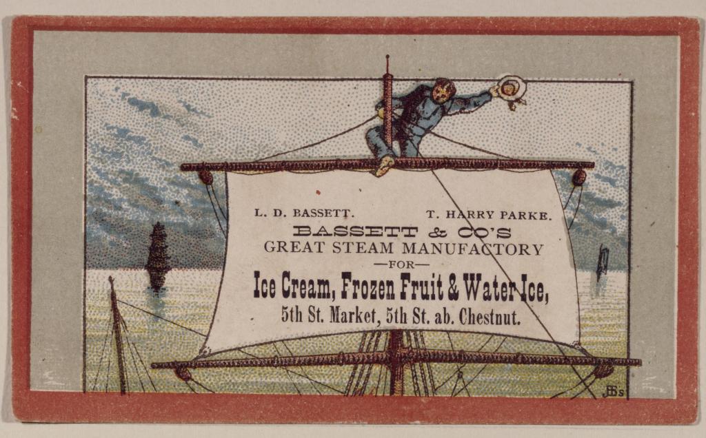 Vintage Ad: Ice Cream and Water Ice.